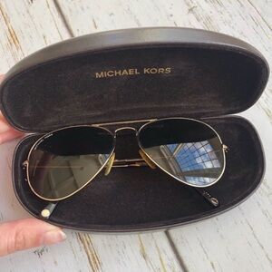 Michael Kors Jet Set Mini Tortoisebrown and Gold Sunglasses